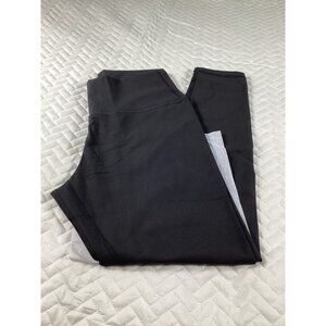 Black High-Waisted Womens Leggings Size XL Stretchy Fabric Flexibility Yoga Gym